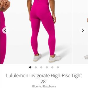 NWT Lululemon Invigorate High Rise “28